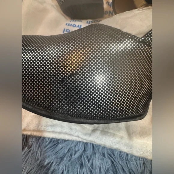 Preowned John Fluevog Prepare Guide Platform Mary Janes in Silver Size 9 - Picture 10 of 16